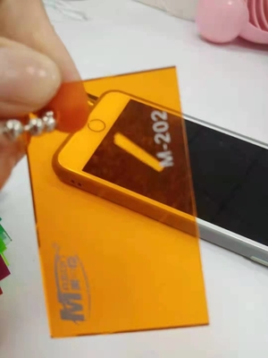 Pelat Lembaran Akrilik Warna Pelangi Tahan Dampak Gloss Tinggi