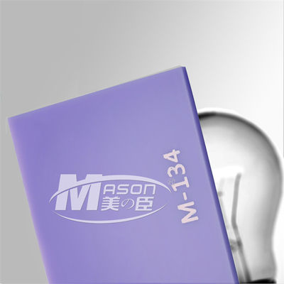 Luminous Iridescen Colorful Matt Frosted Sign Cast Acrylic PMMA Sheet Untuk Lampu Led