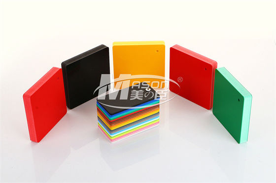 Kepadatan Tinggi Berwarna 0.6g / Cm3 4x8ft 8mm 10mm 12mm 15mm Lembar Papan Busa PVC