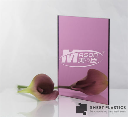 Lembaran Cermin Fleksibel Roll Rose Gold Mirror Lembaran Akrilik 4x8