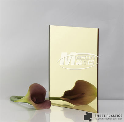 Lembaran Cermin Fleksibel Roll Rose Gold Mirror Lembaran Akrilik 4x8