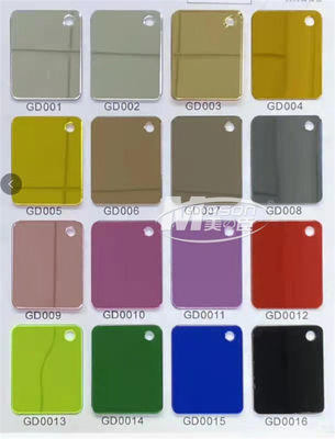 Kaca Emas Lembar Cermin Akrilik Plexiglass Lembar Cermin Perekat