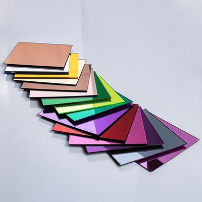 Perspex Adhesive Acrylic Mirror Sheets Lembar Cermin Plastik Fleksibel Dipotong Sesuai Ukuran