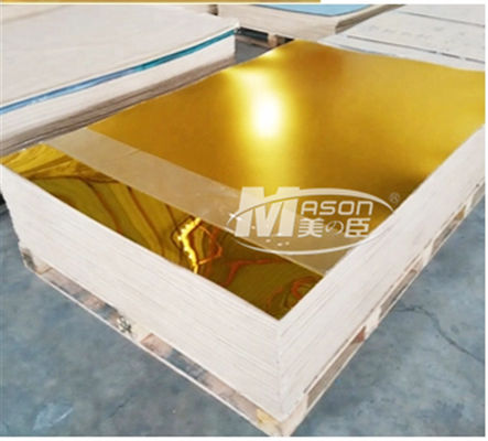 Silver Single Sided 2mm Mirror Acrylic Sheet 4x6 Gold Plexiglass Sheet