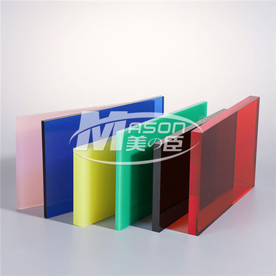 Lembaran Akrilik Warna Merah Lembaran Plastik Gloss Tinggi Papan Akrilik