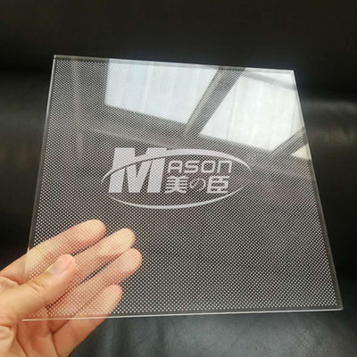 Pelat Pemandu Cahaya Akrilik Laser Dot Plexiglass LGP Dengan Output Cahaya Tinggi