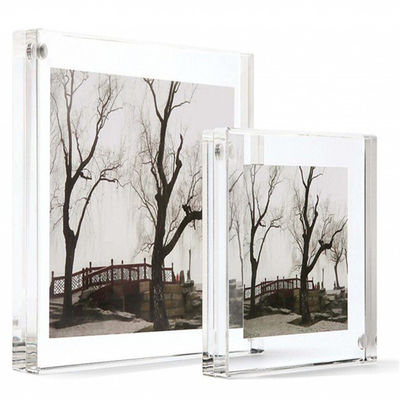 Bingkai Poster Akrilik Magnetik Bening Bingkai Foto Perspex Blok Akrilik