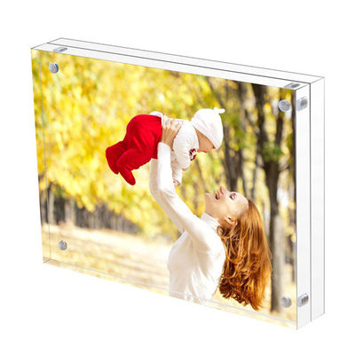 Bingkai Poster Akrilik Magnetik Bening Bingkai Foto Perspex Blok Akrilik