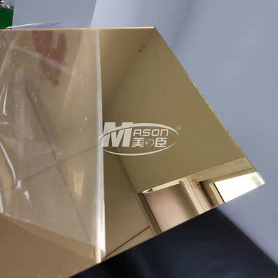 High Glossy Fleksibel Plastik Emas Perak Cermin Lembaran Akrilik 2mm 2.5mm