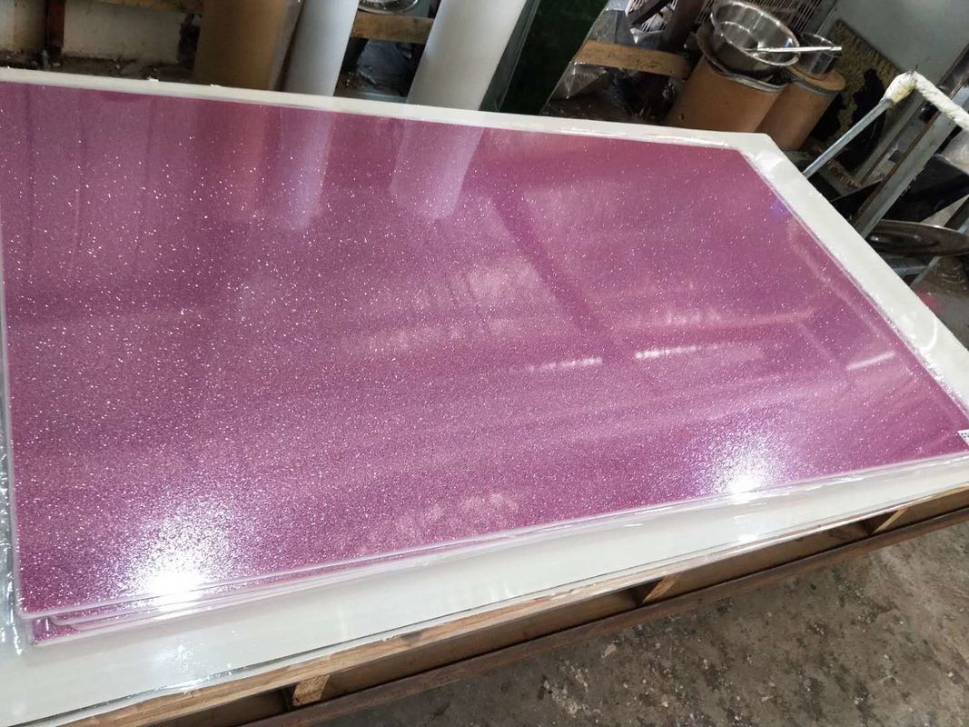 3-20mm Color Glitter Acrylic PMMA Sheets Untuk Pemotongan Laser