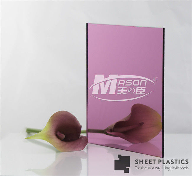 Lembaran Cermin Fleksibel Roll Rose Gold Mirror Lembaran Akrilik 4x8