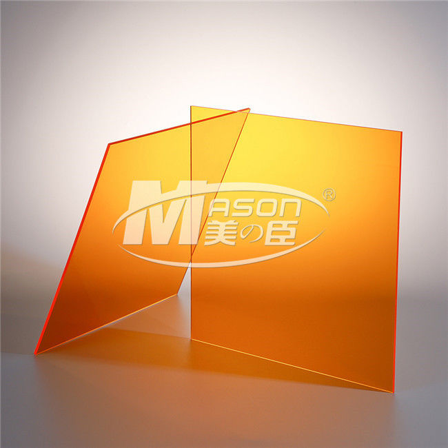 3mm Akrilik Oranye Perspex Lembar Memotong Lembar Papan Plastik Perspex Plexiglass