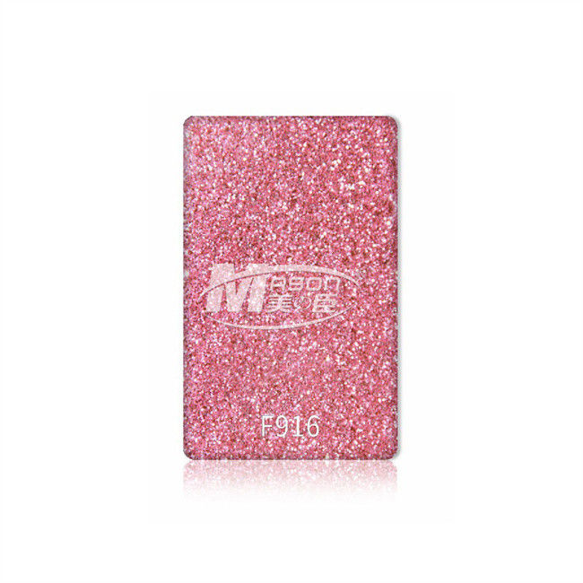 Warna-warni Pink Emas Biru Perspex Glitter Lembaran Plastik 25mm