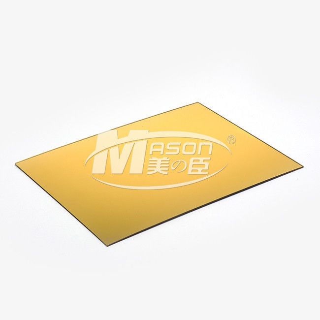 Perak Emas Satu Sisi Cermin Perspex Dipotong Sesuai Ukuran Cermin Lembar Akrilik 1220X2440mm
