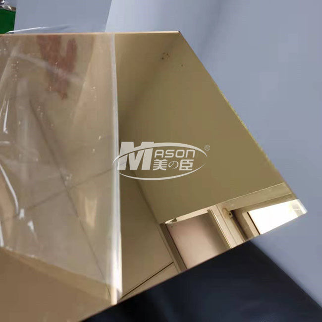 High Glossy Fleksibel Plastik Emas Perak Cermin Lembaran Akrilik 2mm 2.5mm