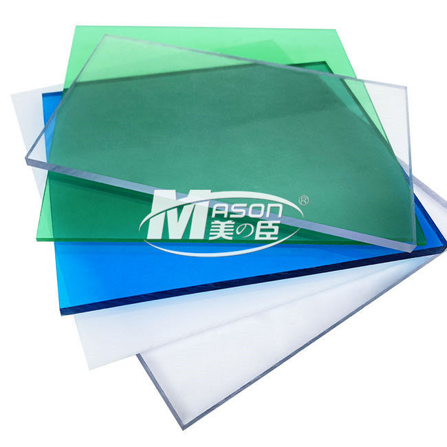 UV Meliputi Panel Polikarbonat Bening Panel Plastik Transparan Siang Hari Untuk Rumah Kaca