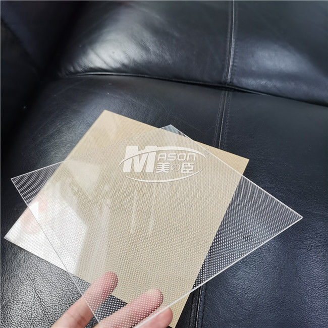15mm 1220x2440mm Mitsubishi Acrylic Light Guide Plate LGP untuk Panel LED
