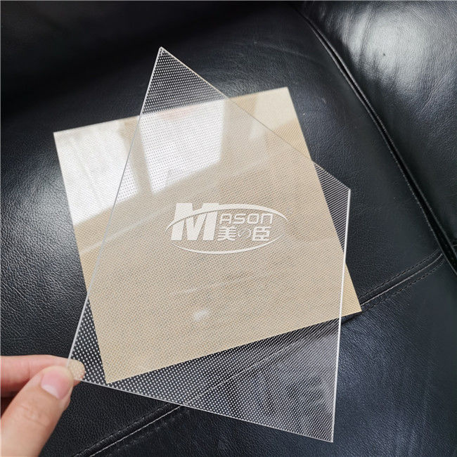 3mm 4mm 6mm Laser Dotted Acrylic Light Guide Plate LED LGP Untuk Lampu Panel LED